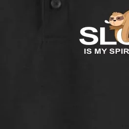 SLOTH IS MY SPIRIT ANIMAL Dry Zone Grid Performance Polo