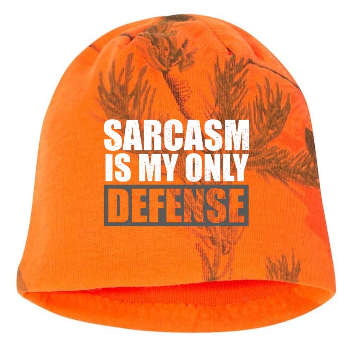 Sarcasm Is My Only Defense Kati - Camo Knit Beanie