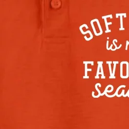 Softball Is My Favorite Season Softball Baseball Lovers Gift Dry Zone Grid Performance Polo