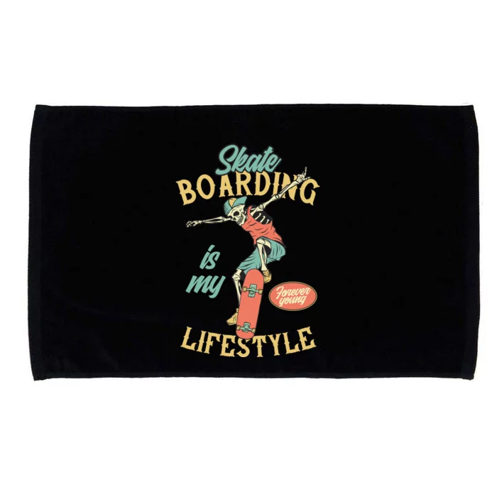 Skateboarding Is My Lifestyle Microfiber Hand Towel