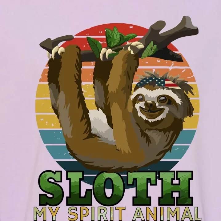 Sloth Is My Spirit Animal Funny Sloth Garment-Dyed Sweatshirt