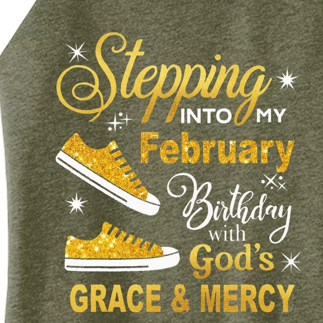 Stepping Into My February Birthday With Gods Grace and Mercy Women’s Perfect Tri Rocker Tank