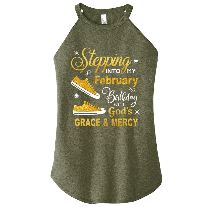 Stepping Into My February Birthday With Gods Grace and Mercy Women’s Perfect Tri Rocker Tank