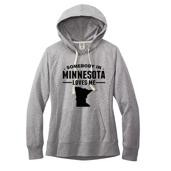 Somebody In Minnesota Loves Women's Fleece Hoodie