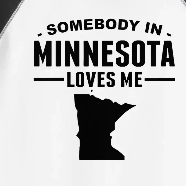 Somebody In Minnesota Loves Toddler Fine Jersey T-Shirt