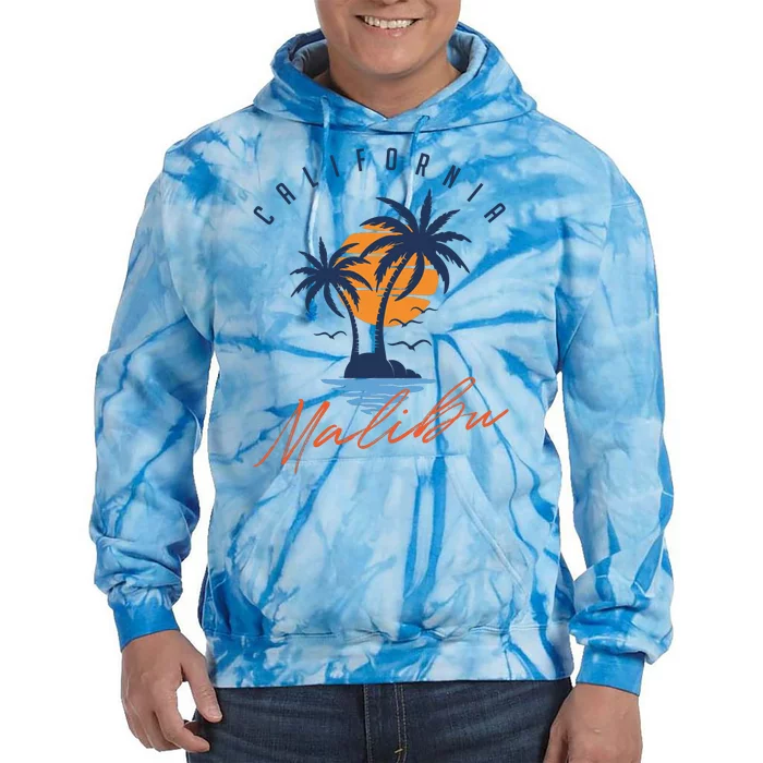 Summer In Malibu Beach Tie Dye Hoodie