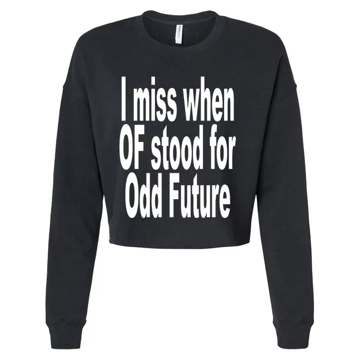 Shoprevive I Miss When Of Stood For Odd Future Cropped Pullover Crew