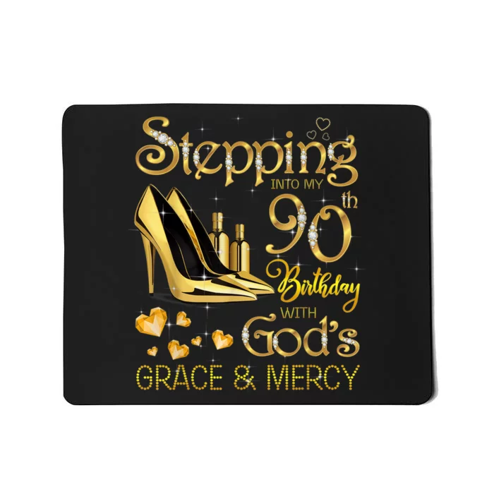 Stepping into my 90th birthday with God's grace & Mercy Mousepad