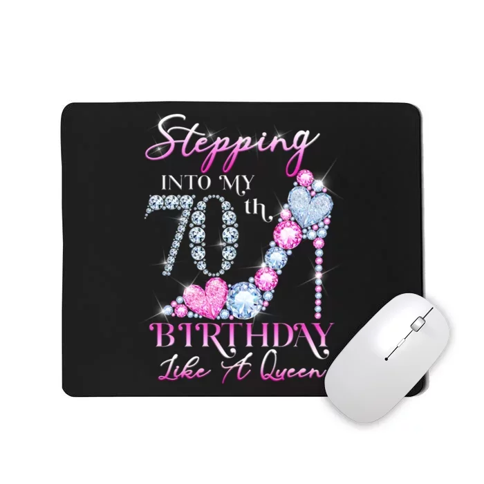 Stepping Into My 70th  Birthday Like A Queen Mousepad