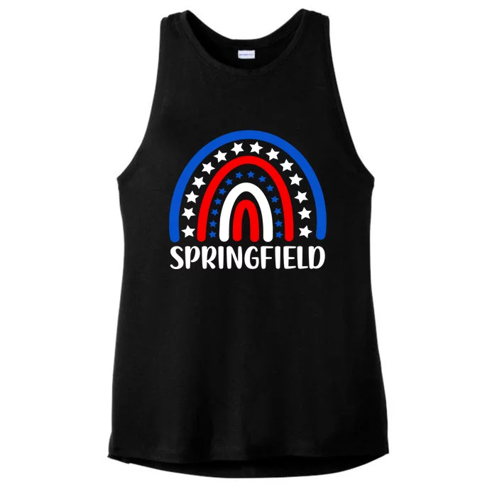 Springfield Illinois Meaningful Gift I Love Springfield Usa Great Gift Ladies Tri-Blend Wicking Tank