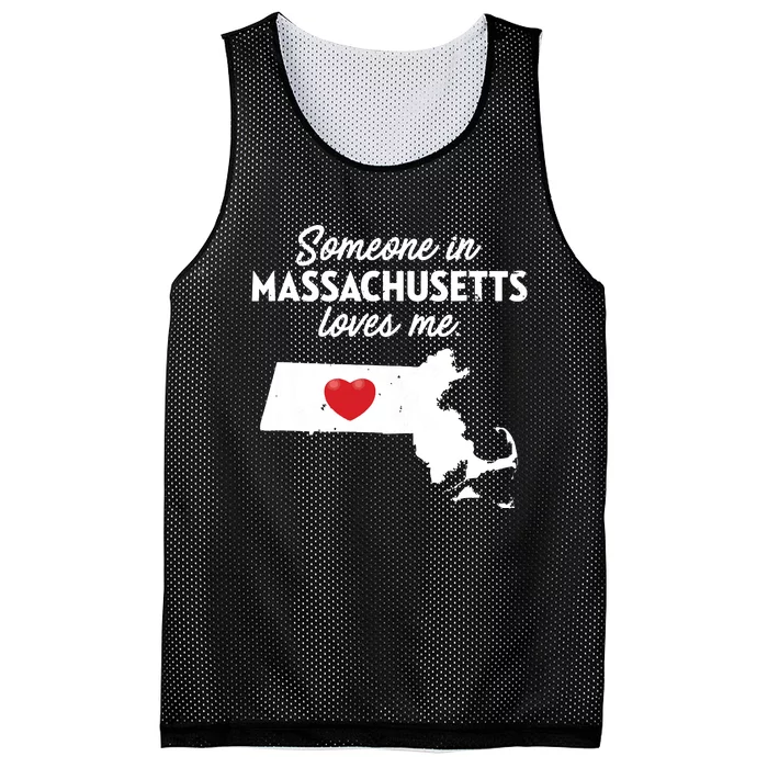 Someone In Massachusetts Loves Me Massachusetts Mesh Reversible Basketball Jersey Tank