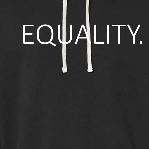 Simple Equality Logo Garment-Dyed Fleece Hoodie