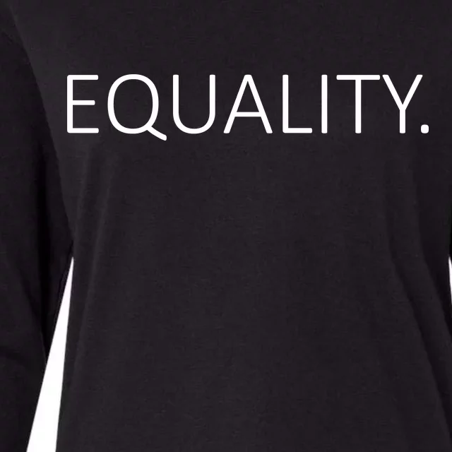 Simple Equality Logo Womens Cotton Relaxed Long Sleeve T-Shirt