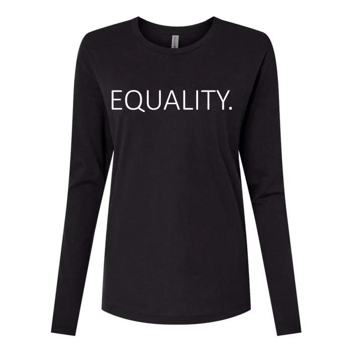 Simple Equality Logo Womens Cotton Relaxed Long Sleeve T-Shirt