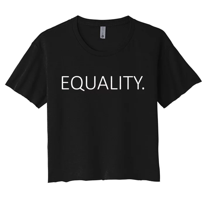 Simple Equality Logo Women's Crop Top Tee