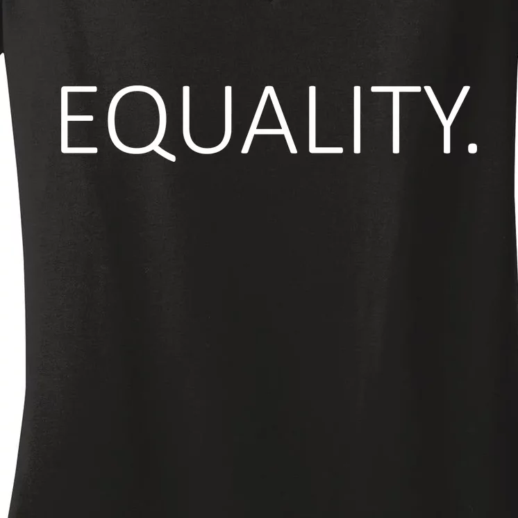 Simple Equality Logo Women's V-Neck T-Shirt