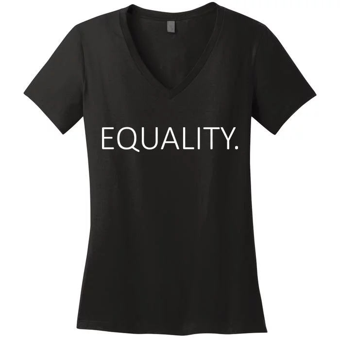 Simple Equality Logo Women's V-Neck T-Shirt