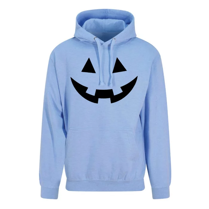 Simple Pumpkin Big Face Unisex Surf Hoodie