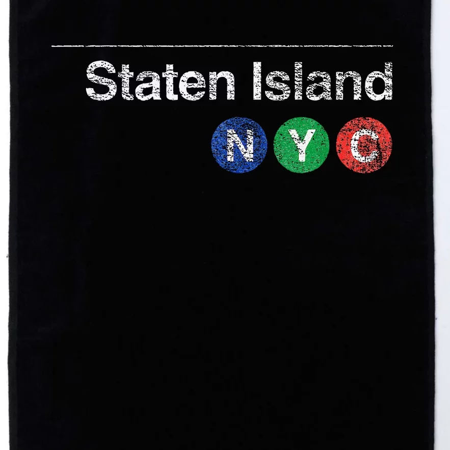 Staten Island New York Nyc Worn Design Platinum Collection Golf Towel