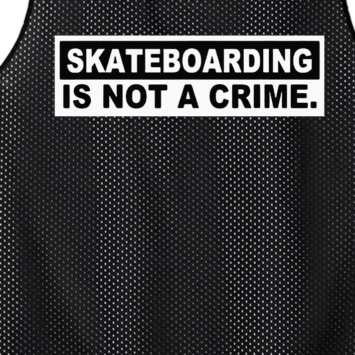 Skateboarding Is Not A Crime Cool Design Mesh Reversible Basketball Jersey Tank