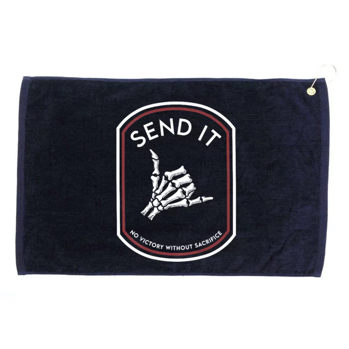 Send It No Victory Without Sacrifice Grommeted Golf Towel