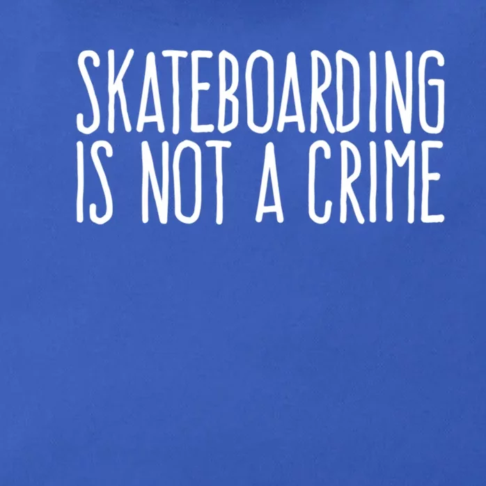 Skateboarding Is Not A Crime Skating Extreme Sport Gift Zip Tote Bag