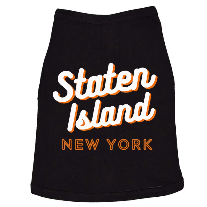 Staten Island Ny Retro Si Ny Doggie Tank