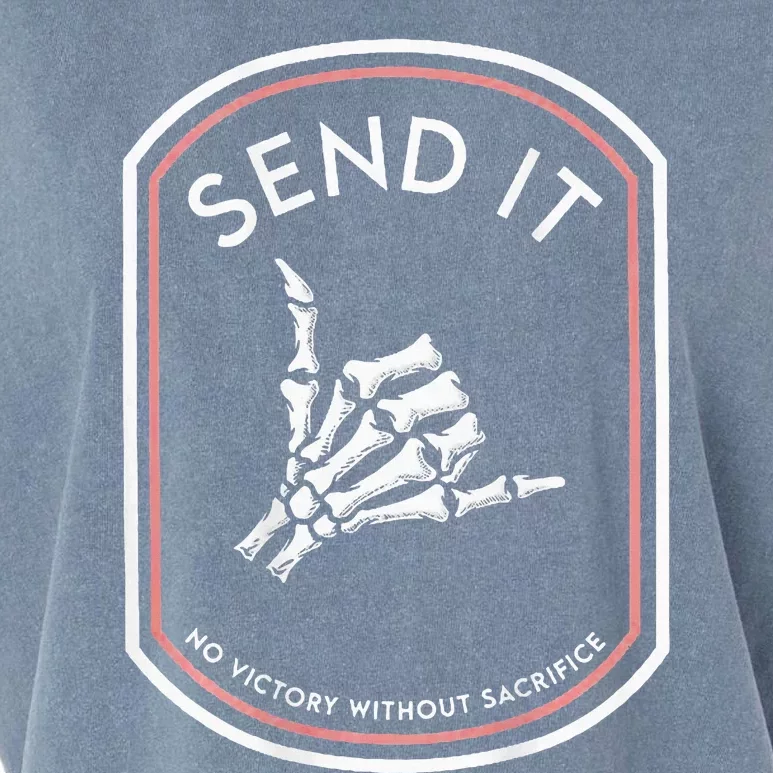 Send It No Victory Without Sacrifice Garment-Dyed Women's Muscle Tee