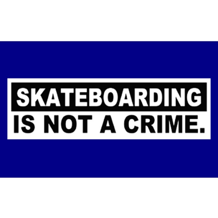 Skateboarding Is Not A Crime Cool Design Gift Bumper Sticker