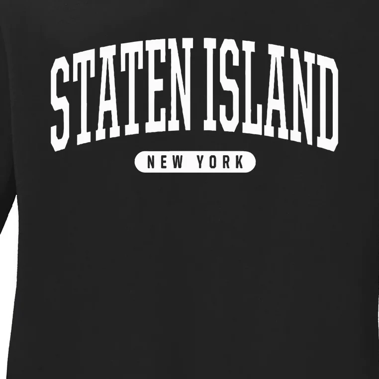 Staten Island New York Staten Island Ladies Long Sleeve Shirt