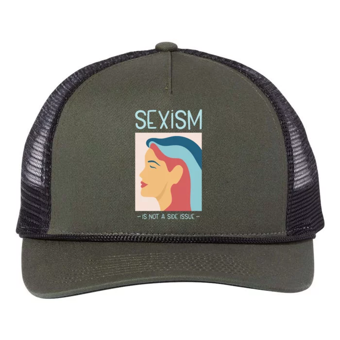 Sexism Is Not A Side Issue Retro Rope Trucker Hat Cap