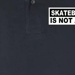 Skateboarding Is Not A Crime Cool Design Cute Gift Softstyle Adult Sport Polo