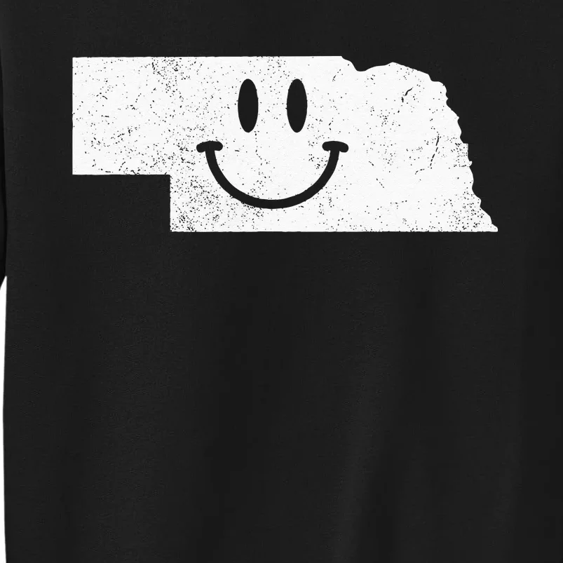 Smiling In NE – Funny Nebraska Happy Face Sweatshirt