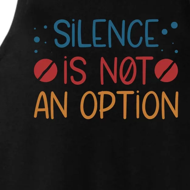 Silence Is Not An Option Ladies Tri-Blend Wicking Tank