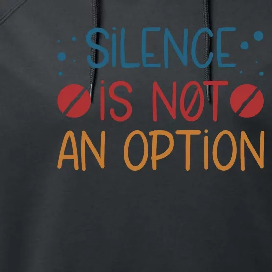 Silence Is Not An Option Performance Fleece Hoodie