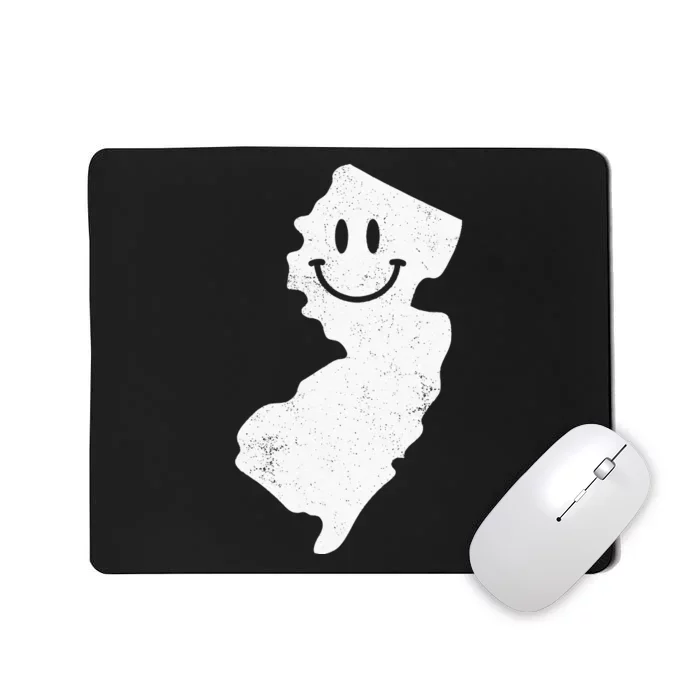 Smiling In NJ – Funny New Jersey Happy Face Mousepad