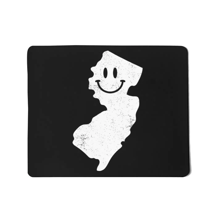 Smiling In NJ – Funny New Jersey Happy Face Mousepad