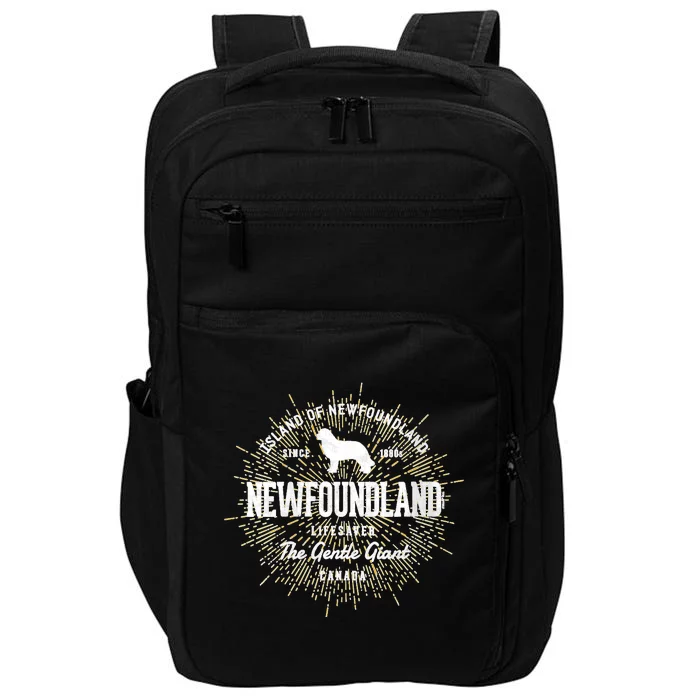 S Intage Newfie For Dog Lovers Newfoundland Impact Tech Backpack