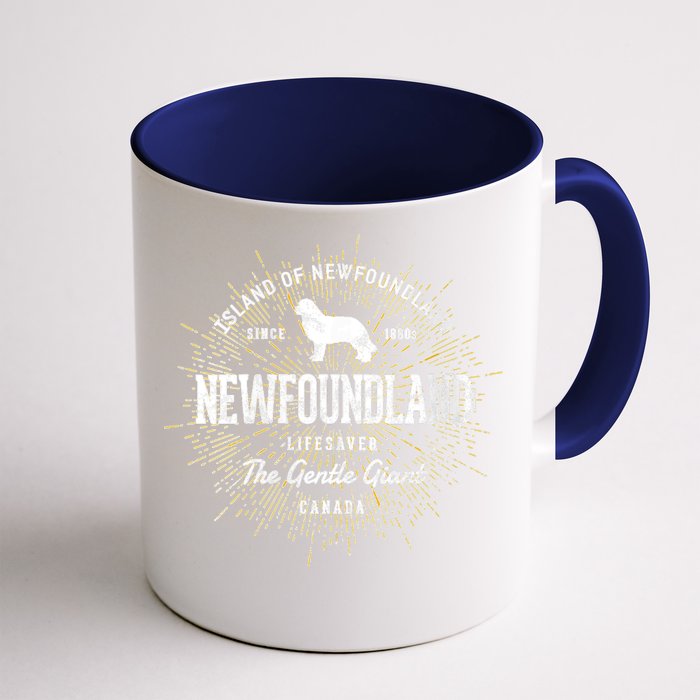 S Intage Newfie For Dog Lovers Newfoundland Front & Back Coffee Mug