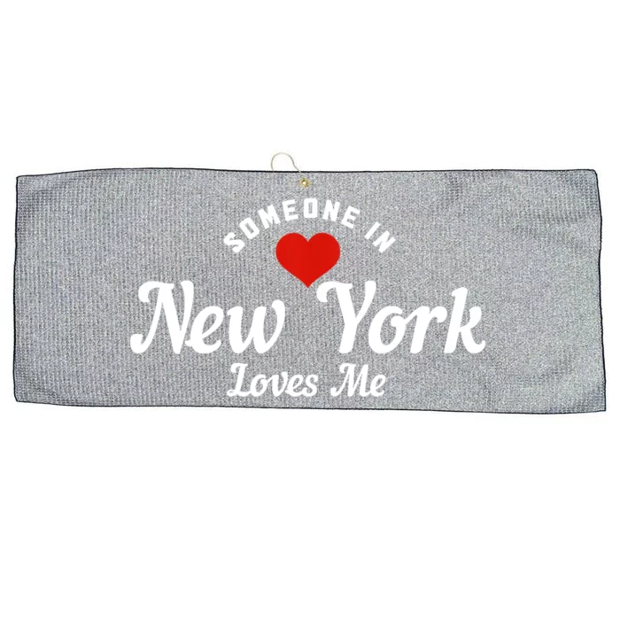 Someone In New York Loves Me NY NYC Funny Cute Large Microfiber Waffle Golf Towel