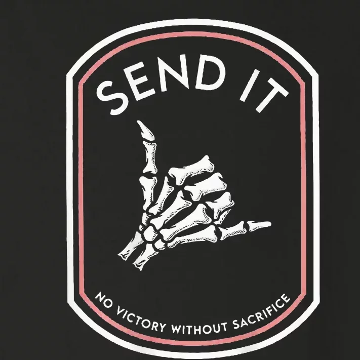 Send It No Victory Without Sacrifice (on back) Toddler Long Sleeve Shirt