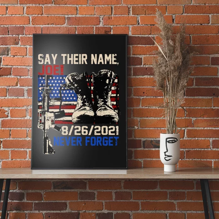 Say Ir Names Joe Names Of Fallen Soldiers 13 Heroes Poster