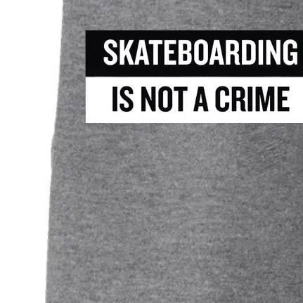 Skateboarding Is Not A Crime Skate Skateboard Doggie 3-End Fleece Hoodie