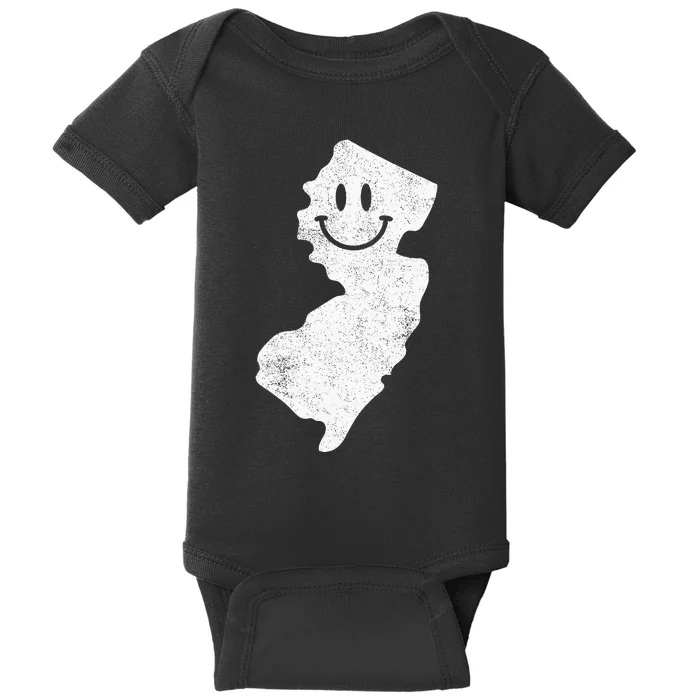 Smiling In Nj – Funny New Jersey Happy Face Baby Bodysuit