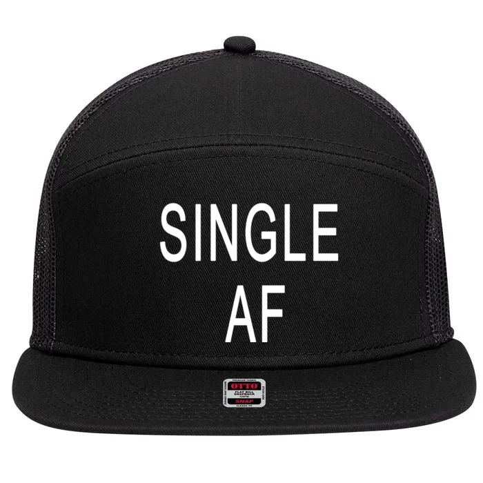 Single AF 7 Panel Mesh Trucker Snapback Hat