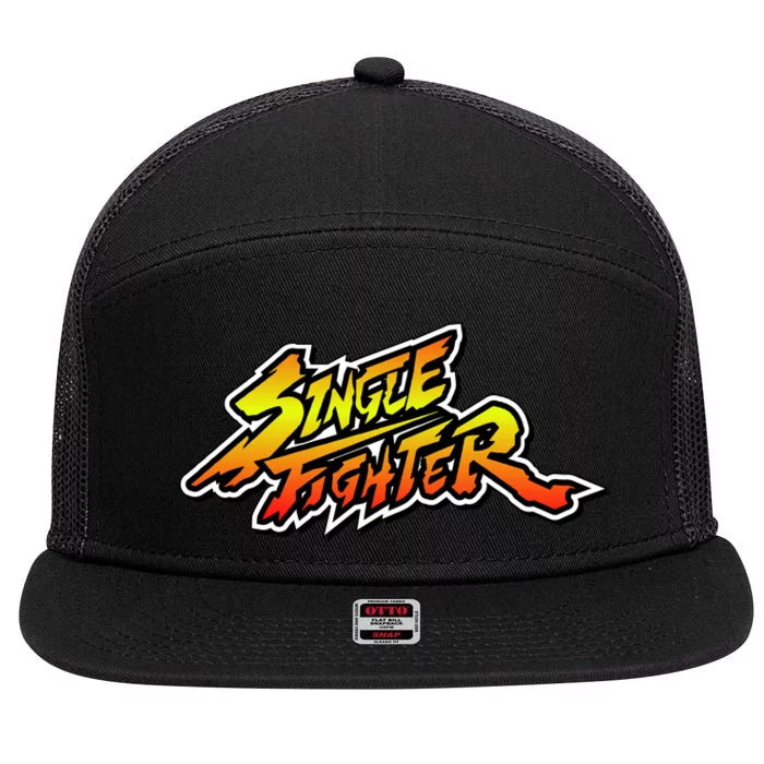 Single Fighter 7 Panel Mesh Trucker Snapback Hat