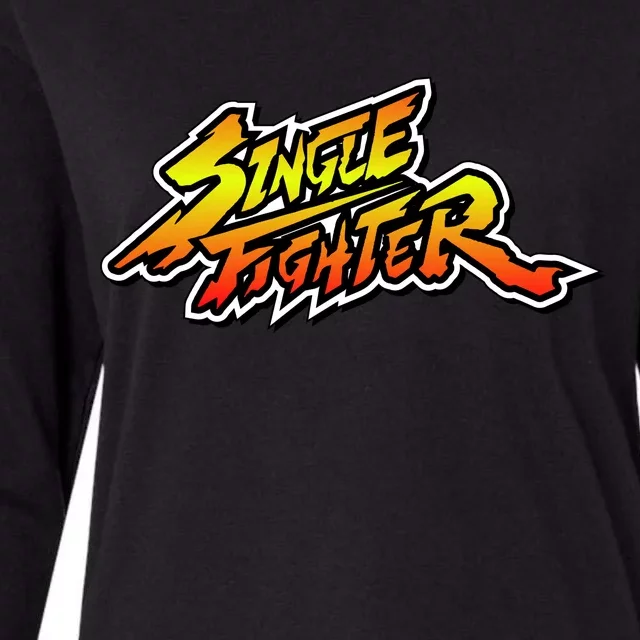 Single Fighter Womens Cotton Relaxed Long Sleeve T-Shirt