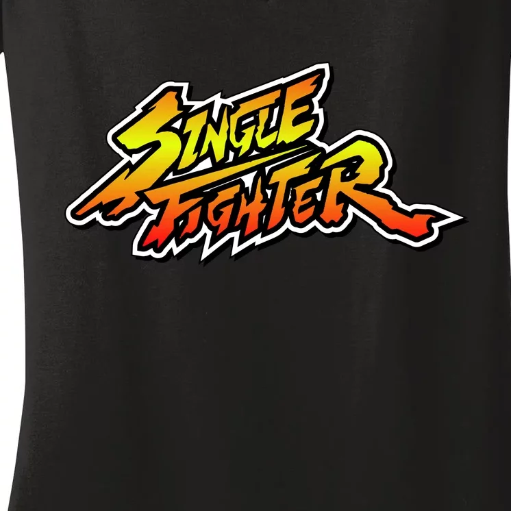 Single Fighter Women's V-Neck T-Shirt