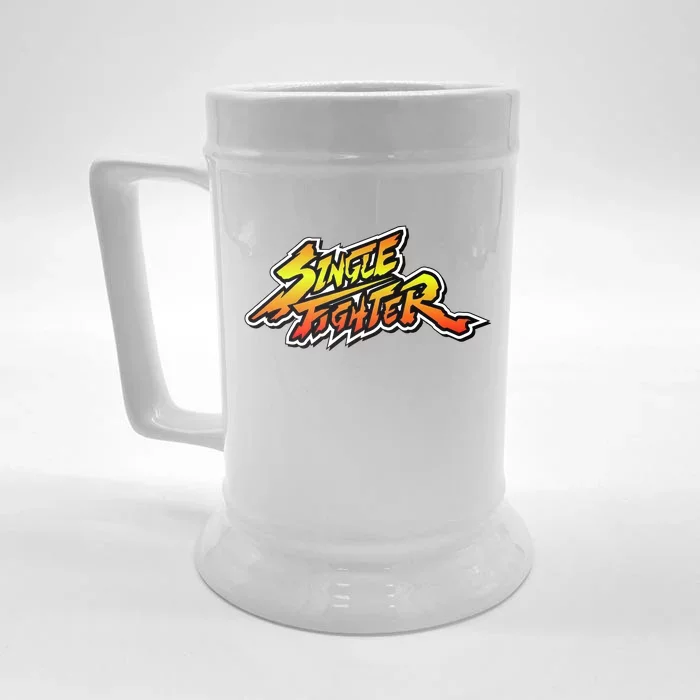 Single Fighter Front & Back Beer Stein