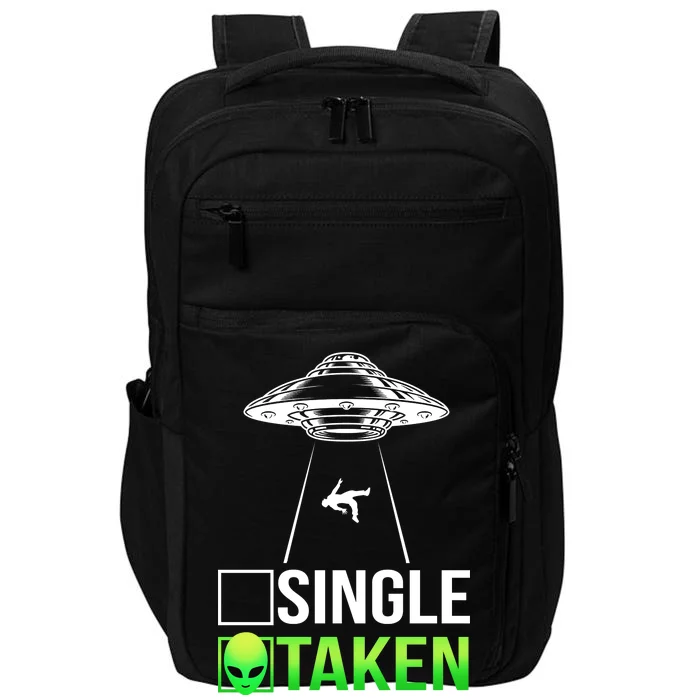 Single Or Taken Alien Valentines Day Impact Tech Backpack